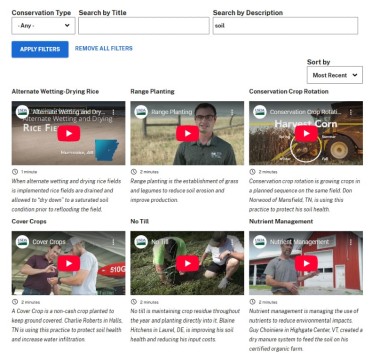 farmers.gov grab image of video library