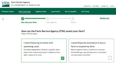 FSA grab image of loan quiz tool